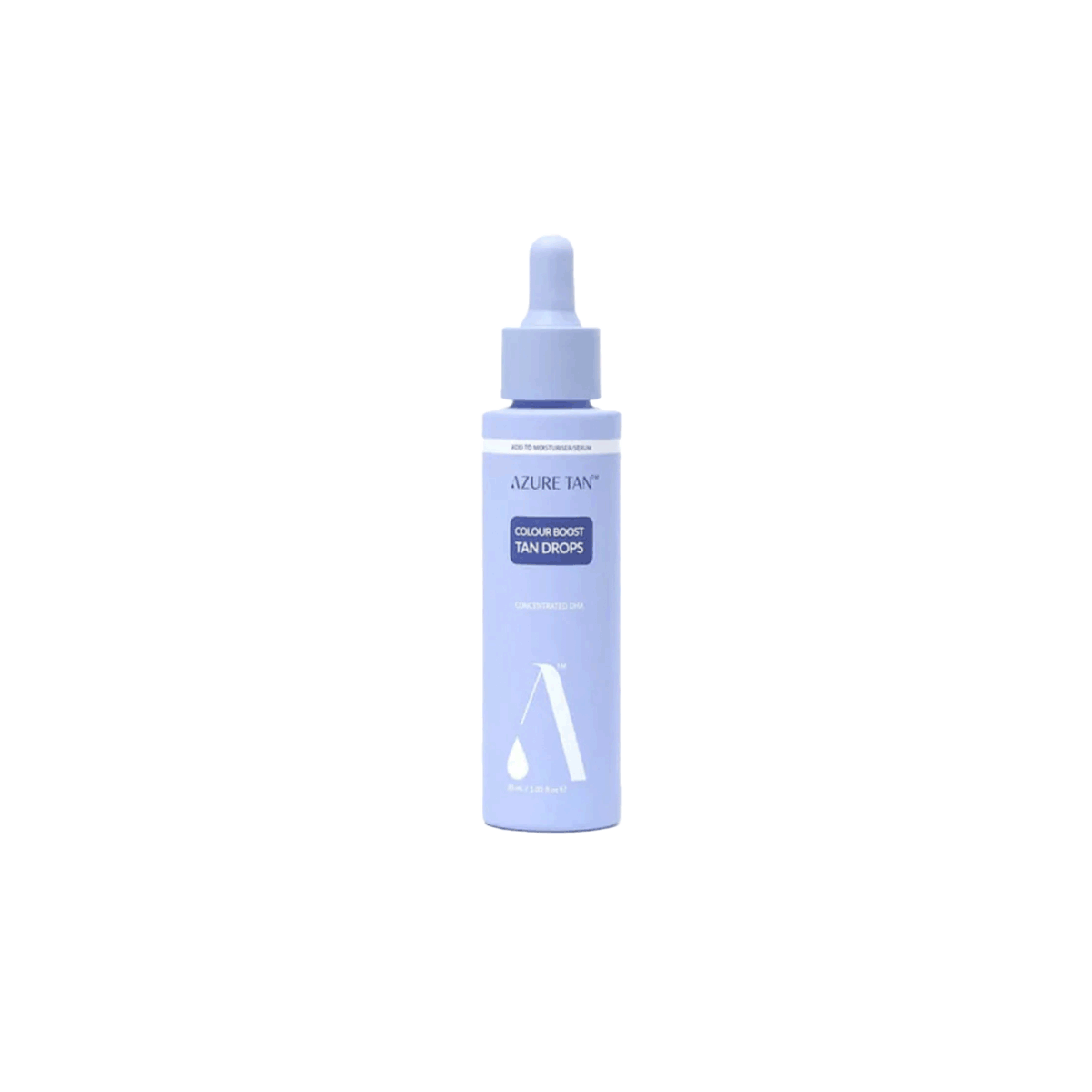 Azure Tan Colour Boost Tan Drops 30ml flacon met druppelaar voor een zelfbruiner op maat.