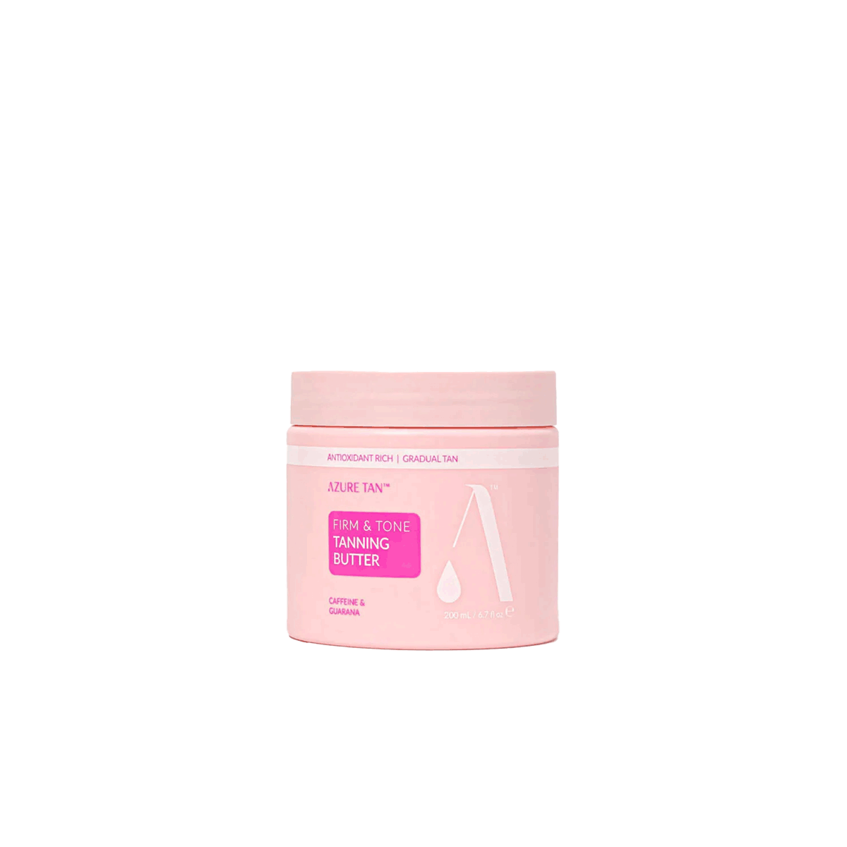 Azure Tan Firm & Tone Tanning Butter pot – Gradual tan body butter met verstevigende cafeïne en guarana.