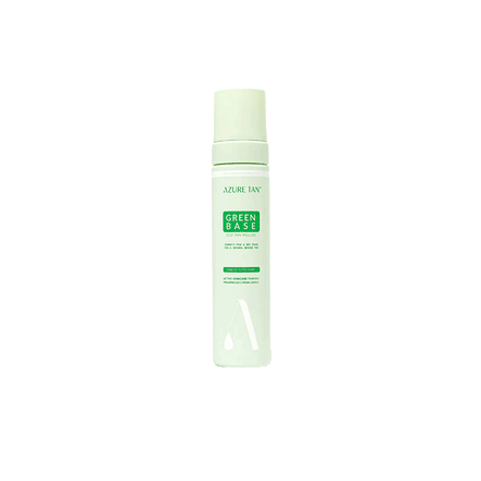 Azure Tan Green Base Self Tanning Mousse – Kleurcorrigerende zelfbruiner voor een egale, goudbruine teint.