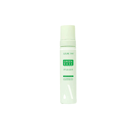 Azure Tan Green Base Self Tanning Mousse – Kleurcorrigerende zelfbruiner voor een egale, goudbruine teint.