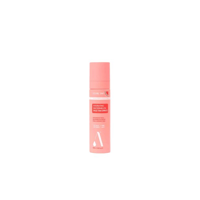 Verfris je huid met de Azure Tan Watermelon Face Tan Spritz (100ml). Een hydraterende gezichtsspray met zelfbruiner voor een streeploze, natuurlijke glow. Shop nu!