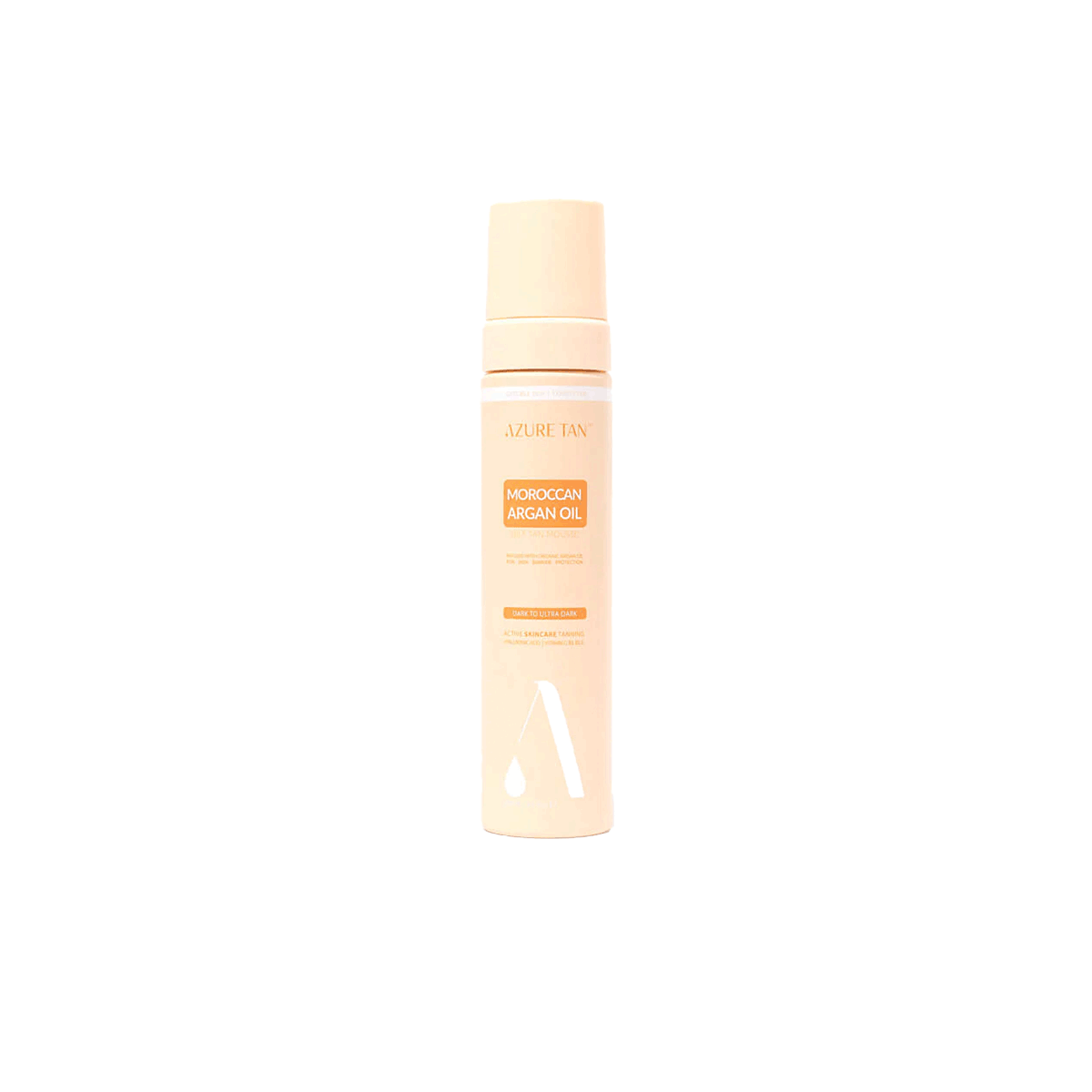 Azure Tan Moroccan Argan Oil Self Tan Mousse – Hydraterende zelfbruiner met biologische arganolie voor een diepe bronzen teint.