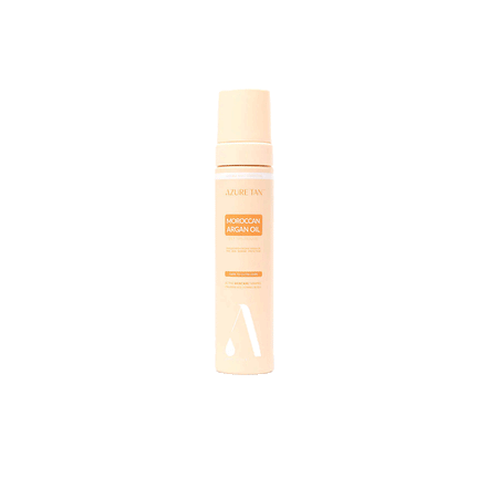 Azure Tan Moroccan Argan Oil Self Tan Mousse – Hydraterende zelfbruiner met biologische arganolie voor een diepe bronzen teint.