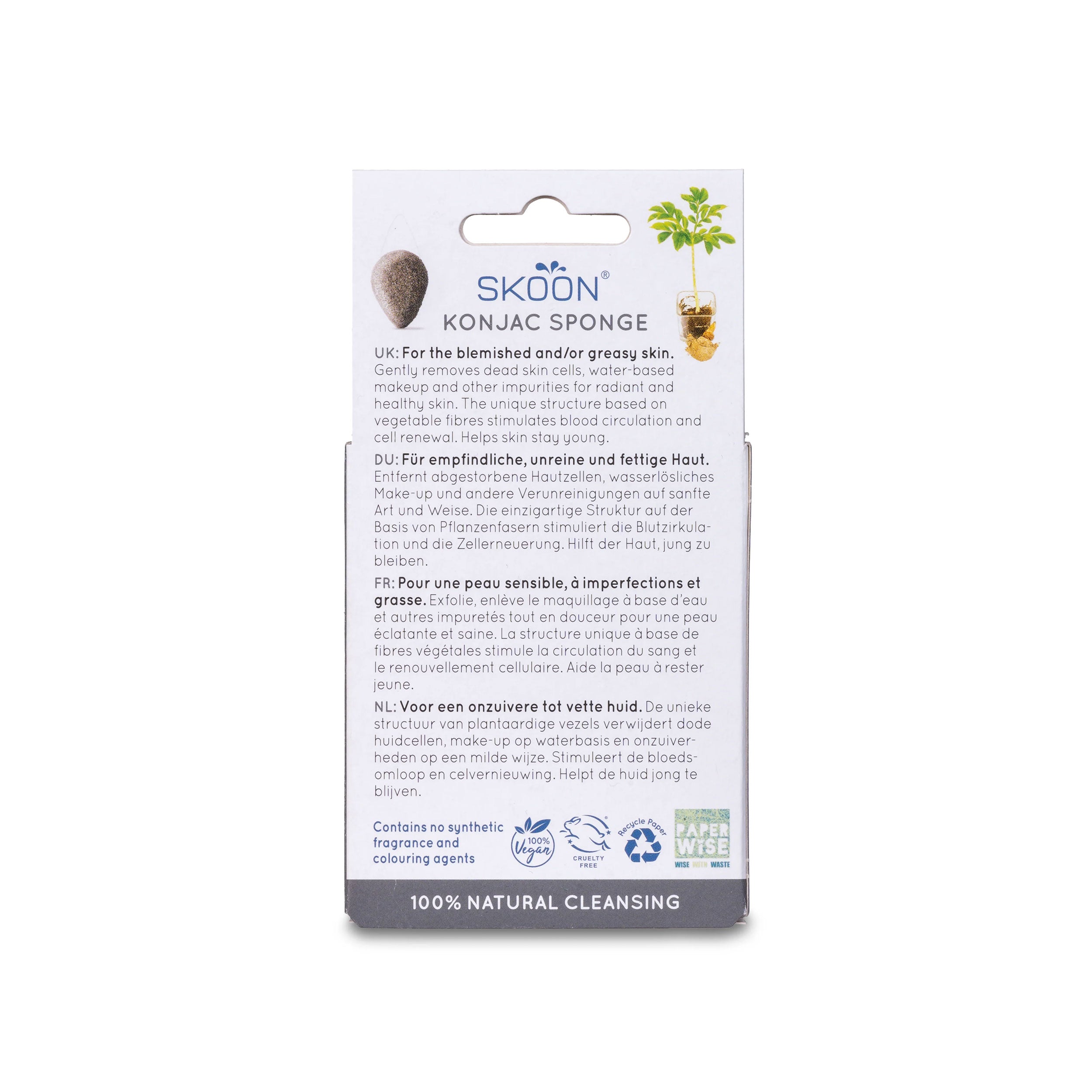 Konjac Spons – Charcoal