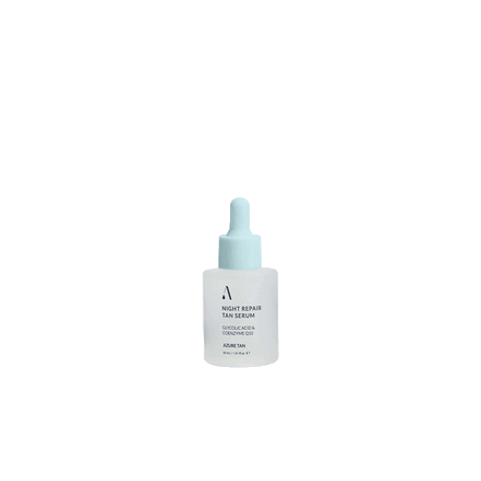 Azure Tan Night Repair Face Tan Serum voor een stralende teint
