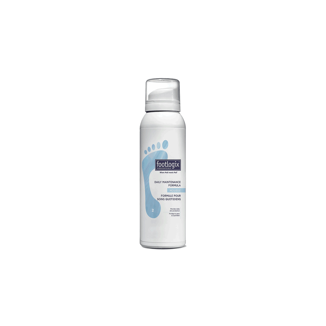 Footlogix Daily Maintenance Formula 125ml mousse voor dagelijkse voetverzorging bij Manik.