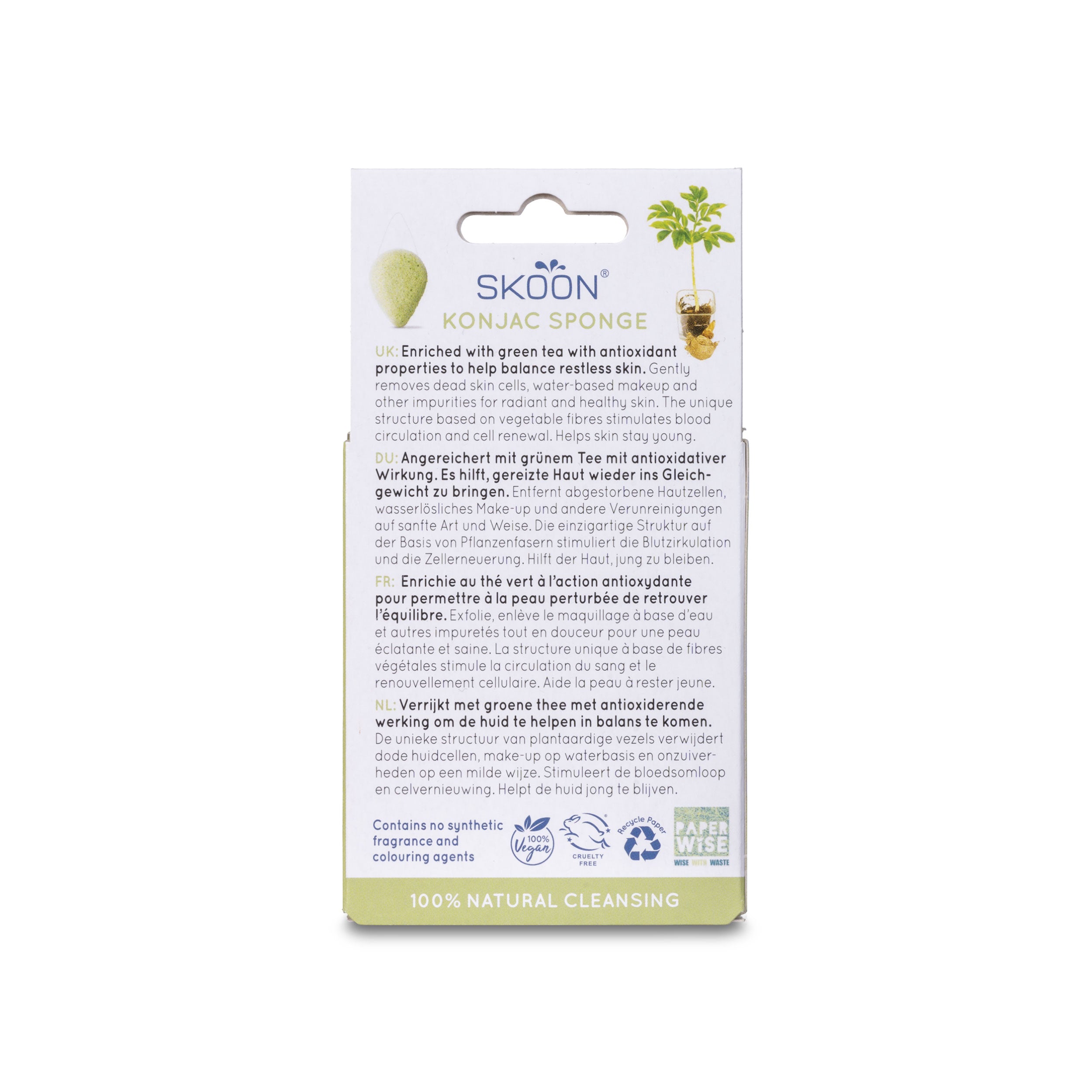 Konjac Spons – Green Tea