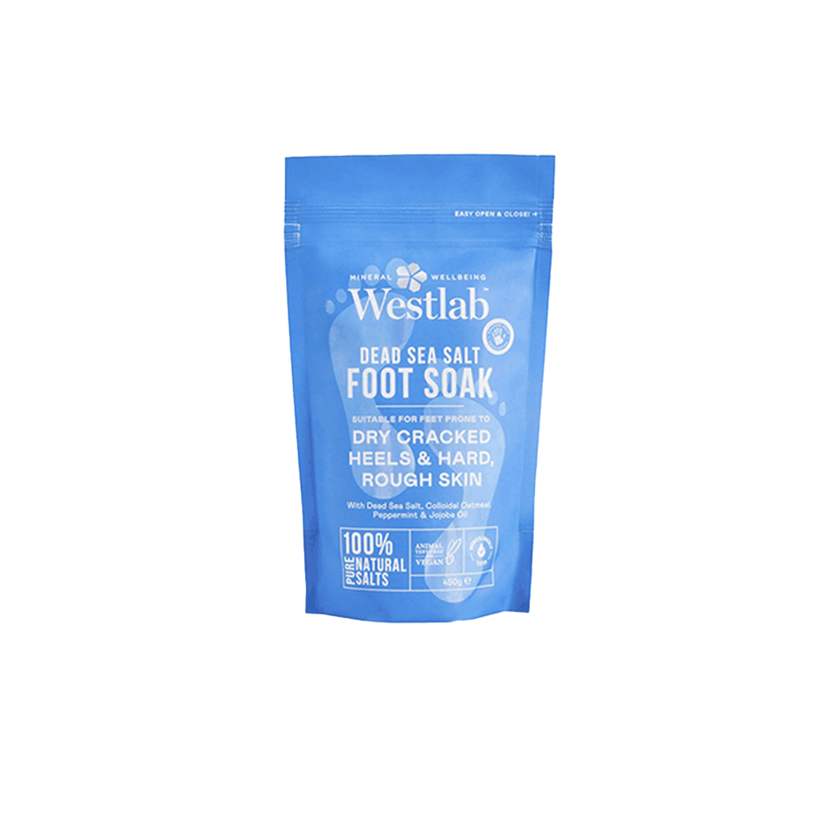 Westlab Foot Soak mineraalzout met Dode Zee zout voor zachte voeten bij Manik